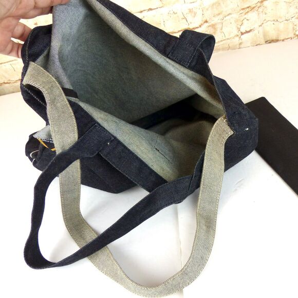 Flying Horse London Selvedge Indigo Denim Tote Bag Liberty Fairs NWT Workwear - Picture 15 of 15